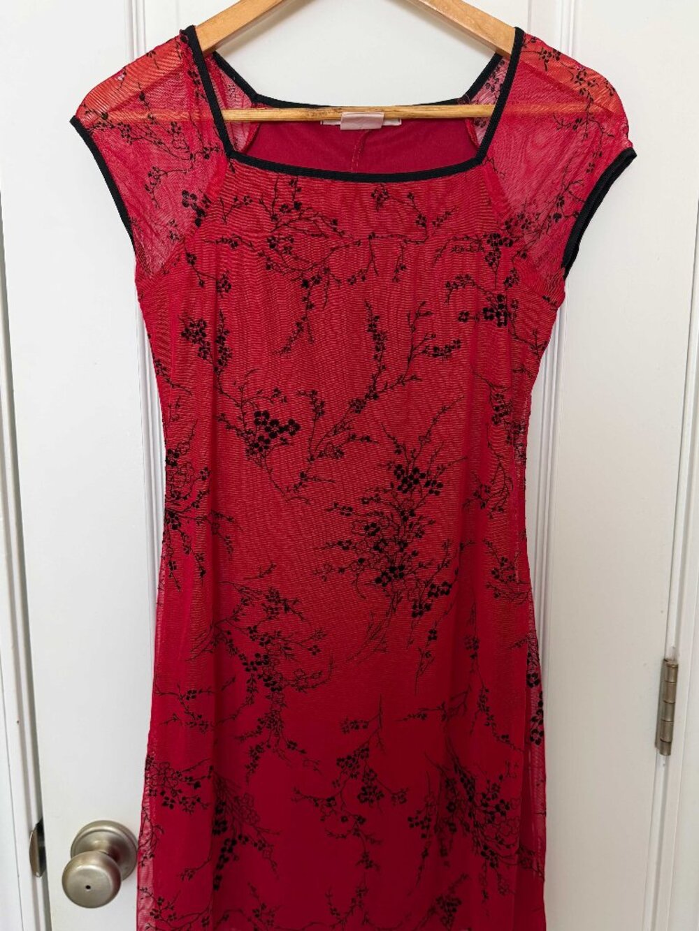 Hana Women's Red and Black Floral Dress